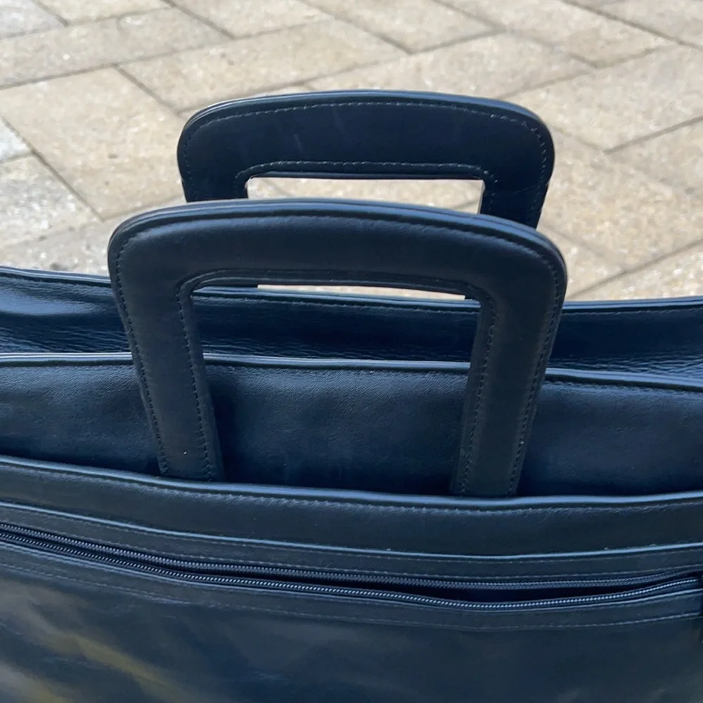 Satchi leather briefcase